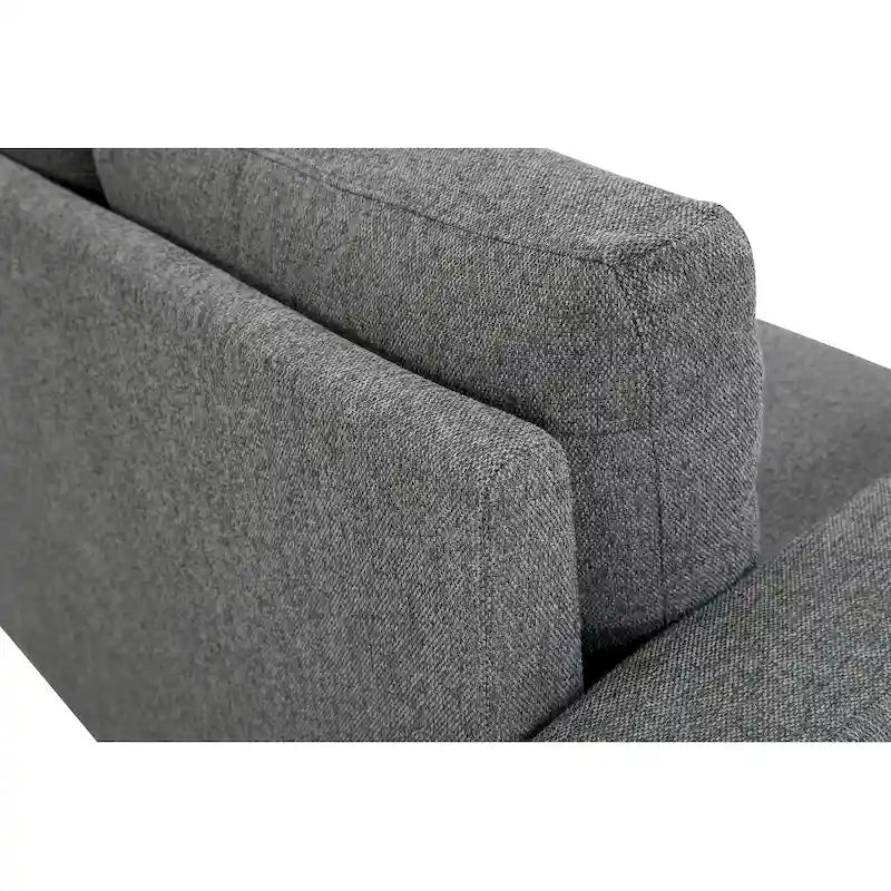 US Pride Furniture Miles Mid Century Modern Loveseat 2 Seater Sofa Couch with Reversible Back Pillows Large