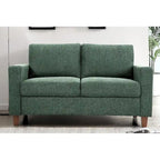 US Pride Furniture Miles Mid Century Modern Loveseat 2 Seater Sofa Couch with Reversible Back Pillows Large