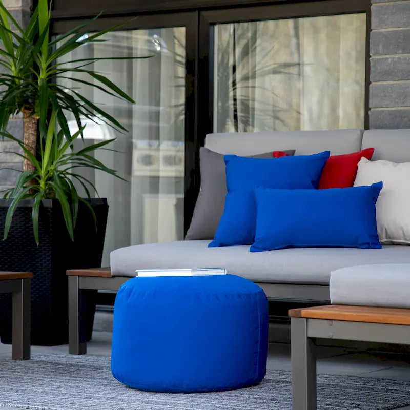 Gouchee Home Soleil Indoor/ Outdoor Ottoman Pouf