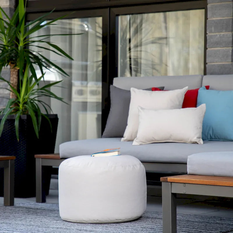 Gouchee Home Soleil Indoor/ Outdoor Ottoman Pouf
