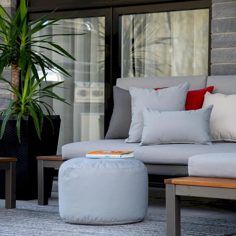 Gouchee Home Soleil Indoor/ Outdoor Ottoman Pouf