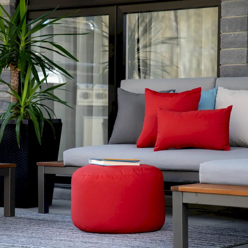Gouchee Home Soleil Indoor/ Outdoor Ottoman Pouf
