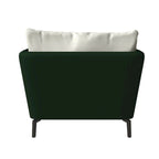 Luxify Modern Single-Seater Sofa in Upholstered PU Leather with Metal Legs for Living Room Accent Chair