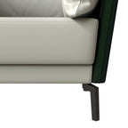 Luxify Modern Single-Seater Sofa in Upholstered PU Leather with Metal Legs for Living Room Accent Chair