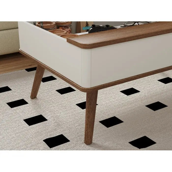 Elevatelux Rectangle Lift Top Square Coffee Table With Storage 37 x 23.5