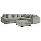 Lindyn Fog 5-Piece Sectional with Ottoman - 133 W x 133 D x 38 H
