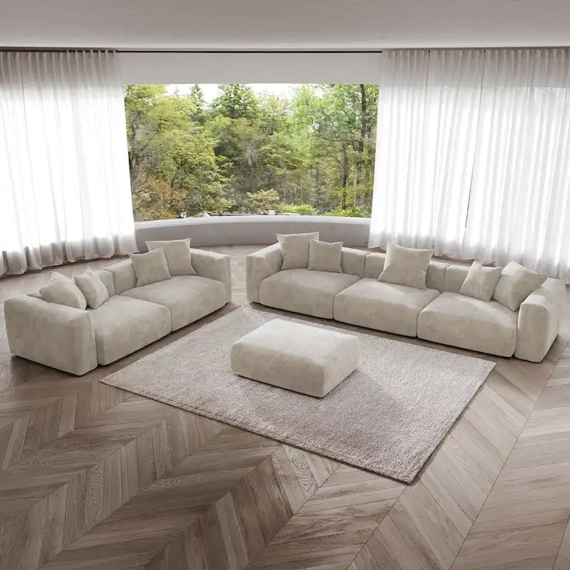 3PCS Modern Couch Set Living Room Furniture Set