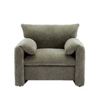 Chenille Oversized Armchair Accent Chair Single Sofa