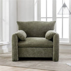 Chenille Oversized Armchair Accent Chair Single Sofa