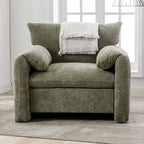 Chenille Oversized Armchair Accent Chair Single Sofa