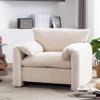 Chenille Oversized Armchair Accent Chair Single Sofa