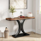 40 Inches Narrow Industrial Console Sofa Table for Entryway