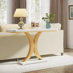 40 Inches Narrow Industrial Console Sofa Table for Entryway