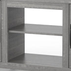 58 Farmhouse Barn Door Entryway Storage Console Table TV Stand - 58 inches in width