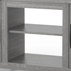 58 Farmhouse Barn Door Entryway Storage Console Table TV Stand - 58 inches in width