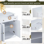 Kitchen Sideboard Buffet Cabinet with 2 Drawers and 4 Doors