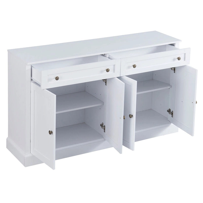 Kitchen Sideboard Buffet Cabinet with 2 Drawers and 4 Doors