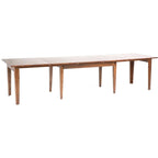 Cappuccino Solid Wood 13-Piece Dining Set with Extension Table