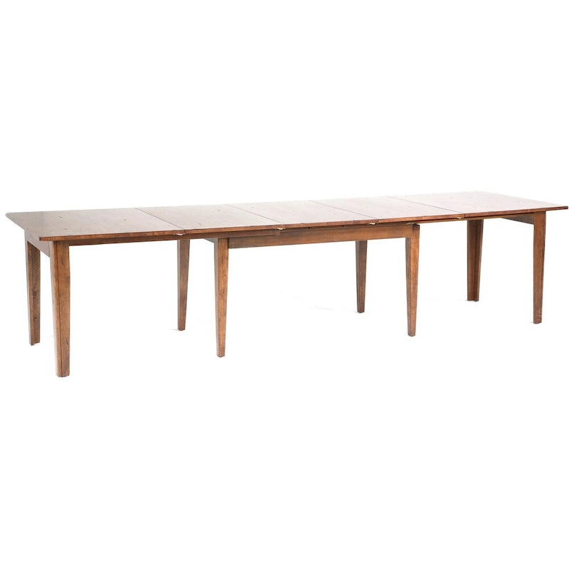 Cappuccino Solid Wood 13-Piece Dining Set with Extension Table