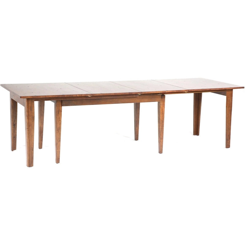 Cappuccino Solid Wood 13-Piece Dining Set with Extension Table