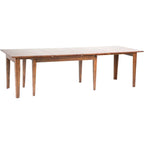 Cappuccino Solid Wood 13-Piece Dining Set with Extension Table
