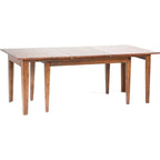 Cappuccino Solid Wood 13-Piece Dining Set with Extension Table