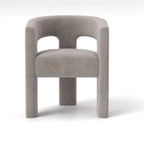 SEYNAR Modern Glam Velvet Upholstered Dining Chair, Open-Back Accent Chair Set of 4