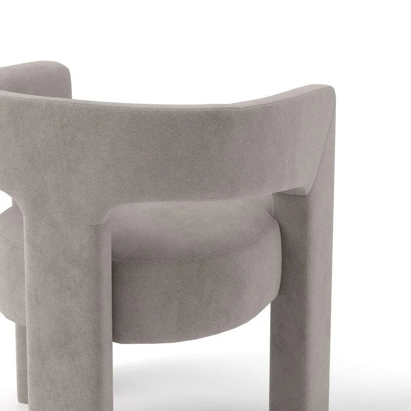 SEYNAR Modern Glam Velvet Upholstered Dining Chair, Open-Back Accent Chair Set of 4