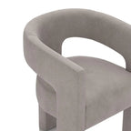 SEYNAR Modern Glam Velvet Upholstered Dining Chair, Open-Back Accent Chair Set of 4