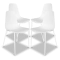 Poly & Bark Isla Modern Dining Chairs (Set of 4) - Indoor or Outdoor Use