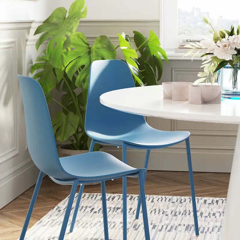 Poly & Bark Isla Modern Dining Chairs (Set of 4) - Indoor or Outdoor Use