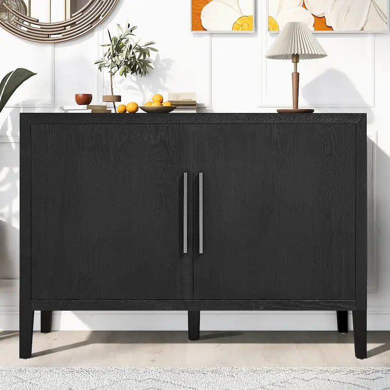 47 Vintage Style Wood Kitchen Accent Buffet Sideboard Cabinet