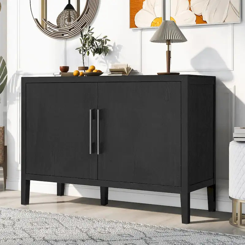47 Vintage Style Wood Kitchen Accent Buffet Sideboard Cabinet