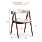 Shaw Mid-century Modern 5-Piece Wood Dining Table Set