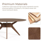 Shaw Mid-century Modern 5-Piece Wood Dining Table Set