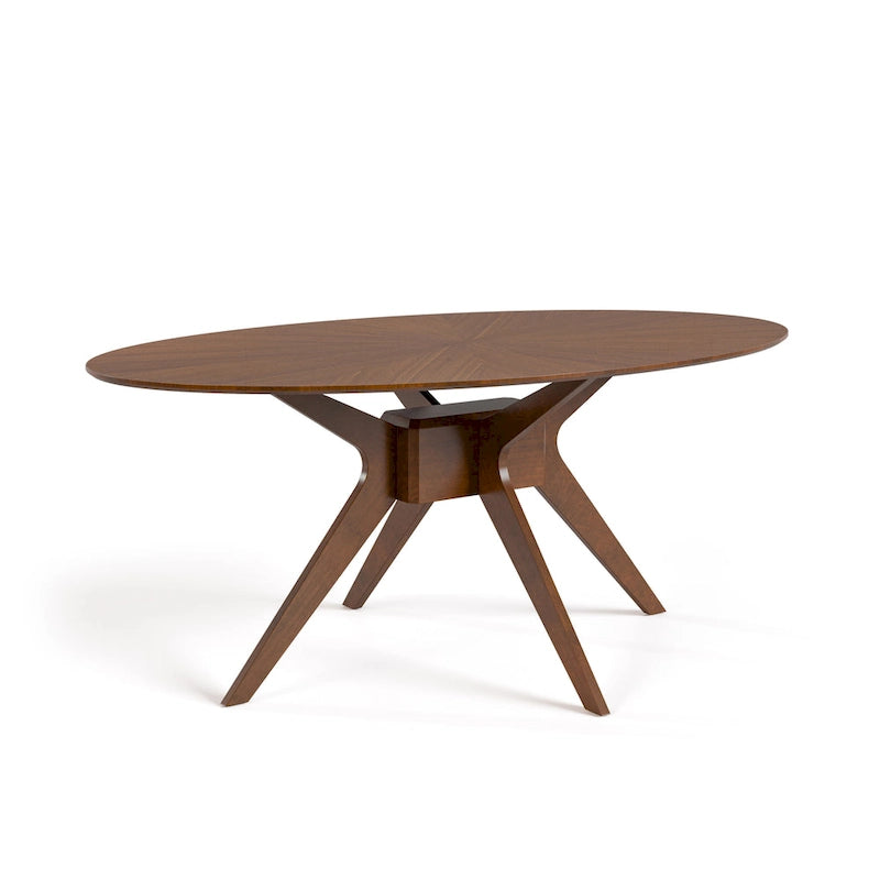 Shaw Mid-century Modern 5-Piece Wood Dining Table Set