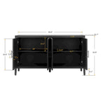 4 Door Wooden Twill Sideboard