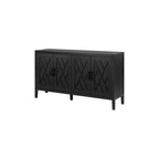 4 Door Wooden Twill Sideboard