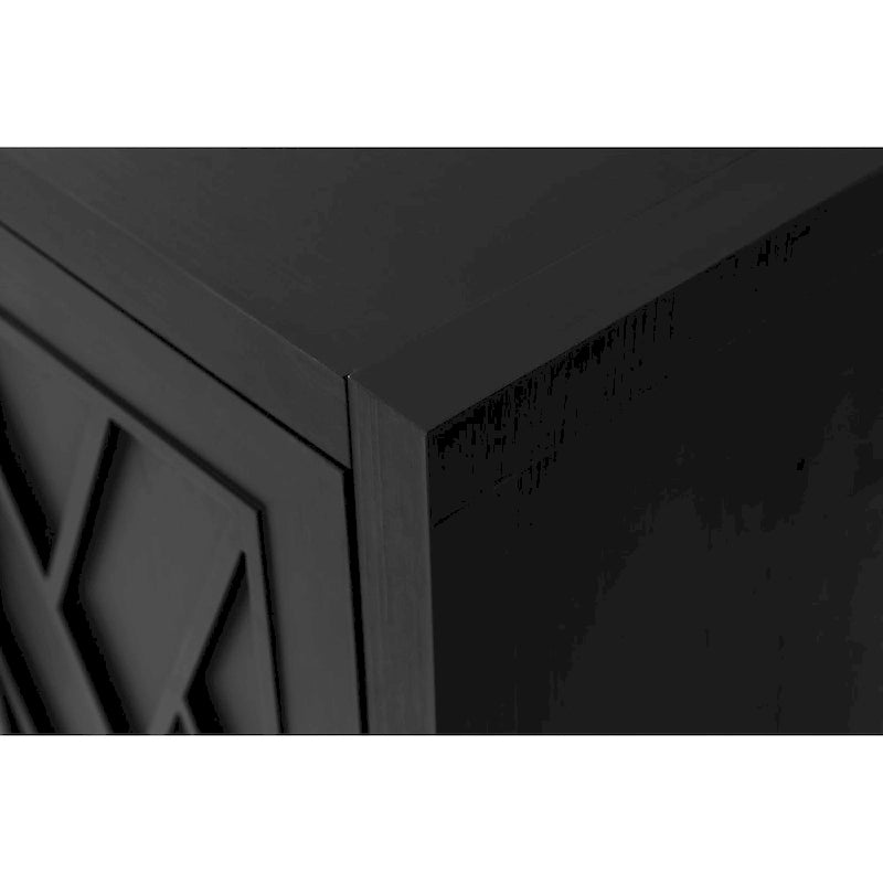 4 Door Wooden Twill Sideboard