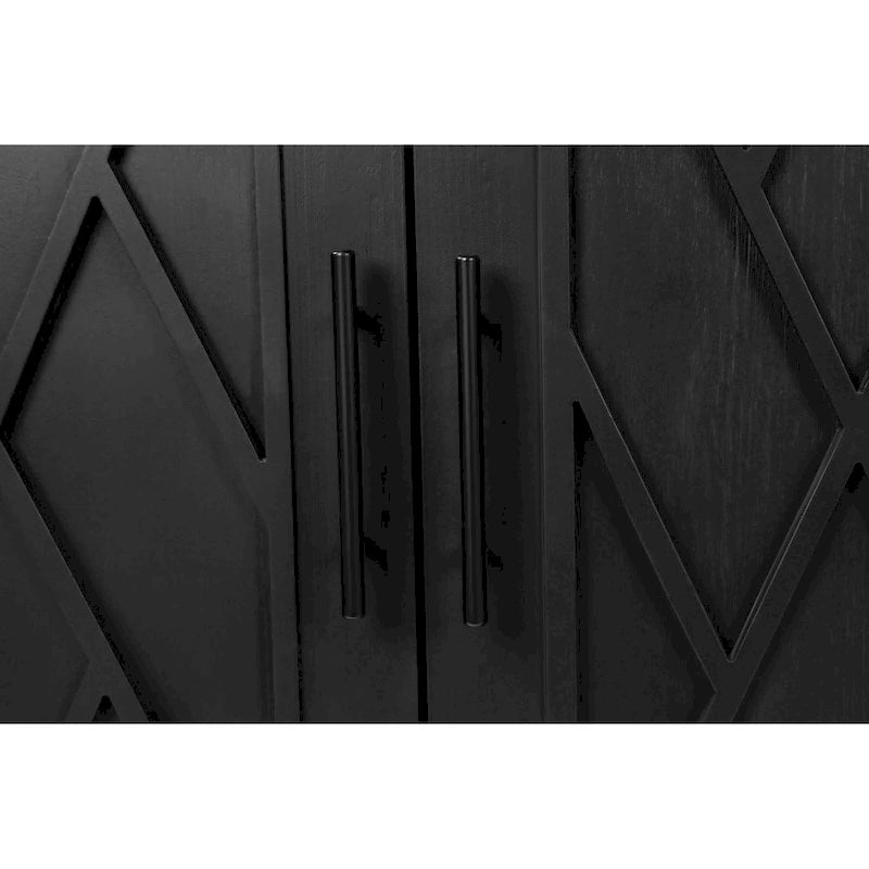 4 Door Wooden Twill Sideboard