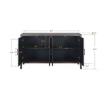 4 Door Wooden Twill Sideboard