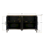 4 Door Wooden Twill Sideboard