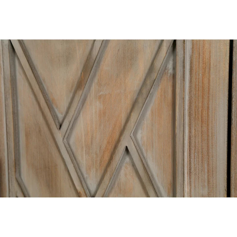 4 Door Wooden Twill Sideboard