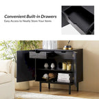 Arnold Modern 30Tall 2 Door Accent Cabinet with Metal Leg Set of 2by HULALA HOME
