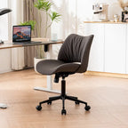 Swivel Armless Ergonomic Office Chair with Wheels