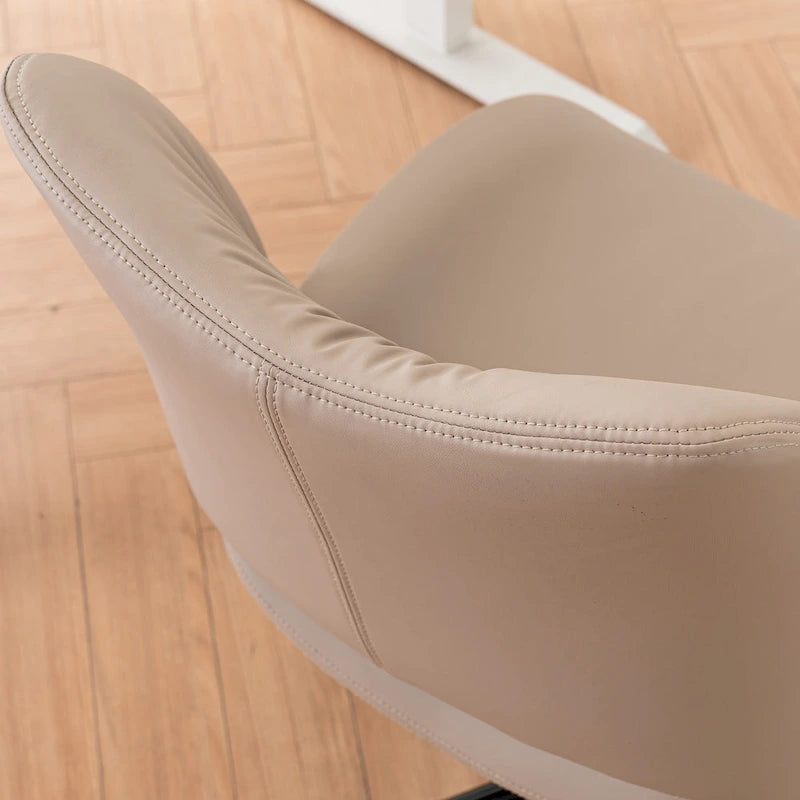Swivel Armless Ergonomic Office Chair with Wheels