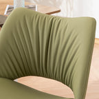 Swivel Armless Ergonomic Office Chair with Wheels