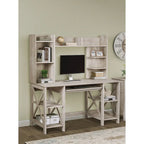 Saint Birch Honduras 58 Transitional Open Shelves Writing Desk