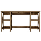 Saint Birch Honduras 58 Transitional Open Shelves Writing Desk