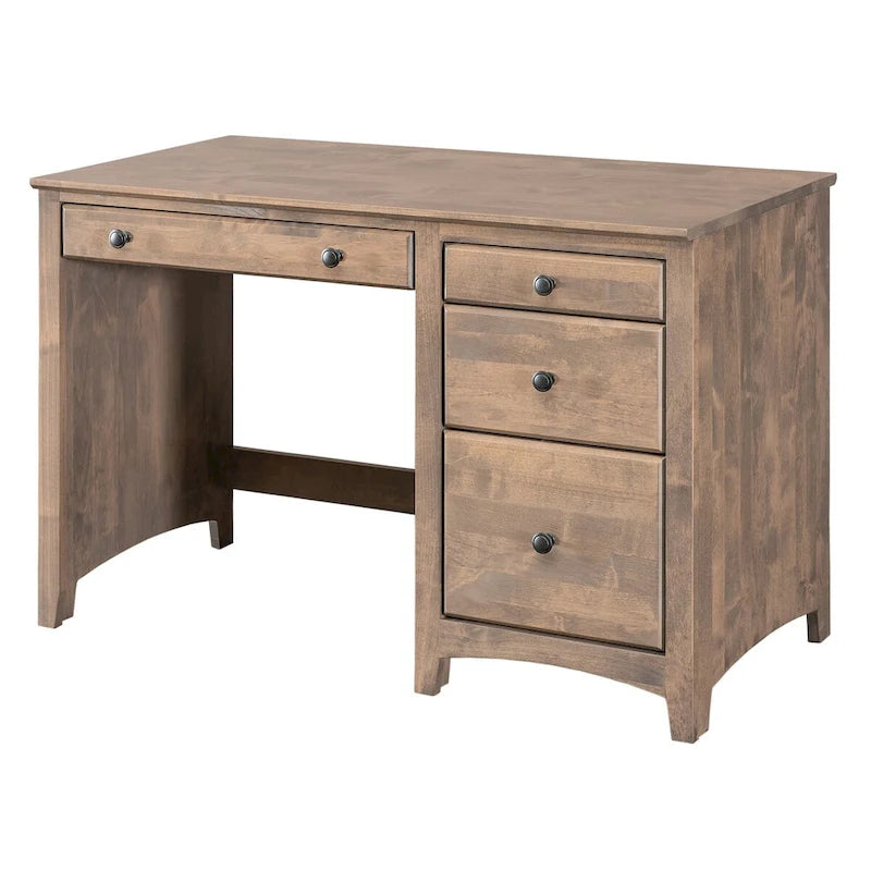 Solid Wood 4 Drawer Desk